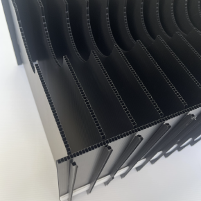 Black fluted coupling sheet